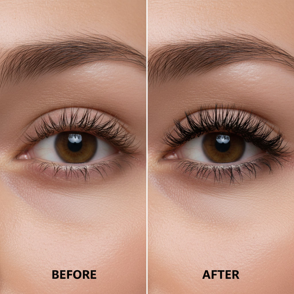 Résultat réaliste mascara